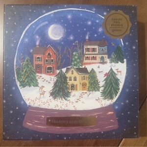 Galison 500 piece puzzle Winter Snow Globe